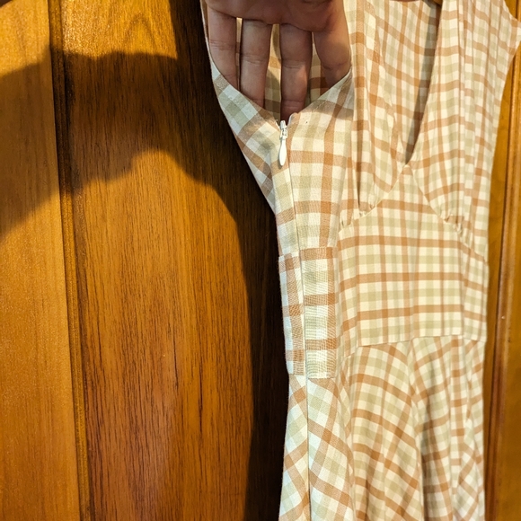 SELVA \ NEGRA Checkered Midi Dress | Size 2 - Picture 9 of 13